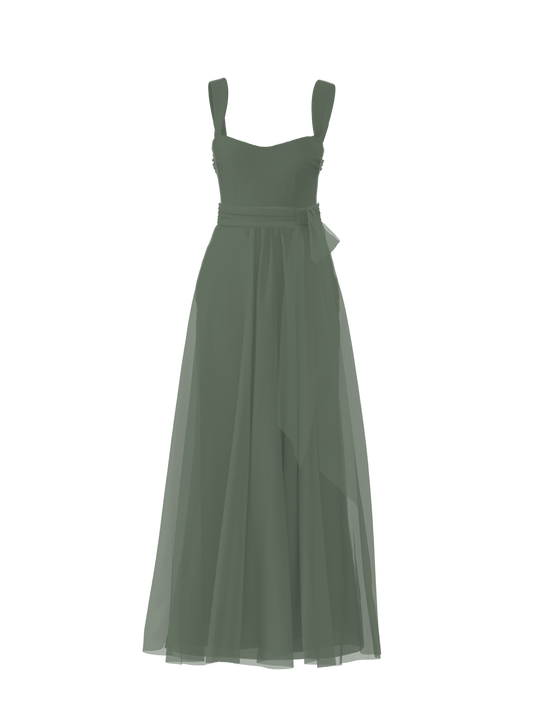 Bodice(Alexis), Skirt(Justine),Belt(Sash), olive, $270, combo from Collection Bridesmaids by Amsale x You