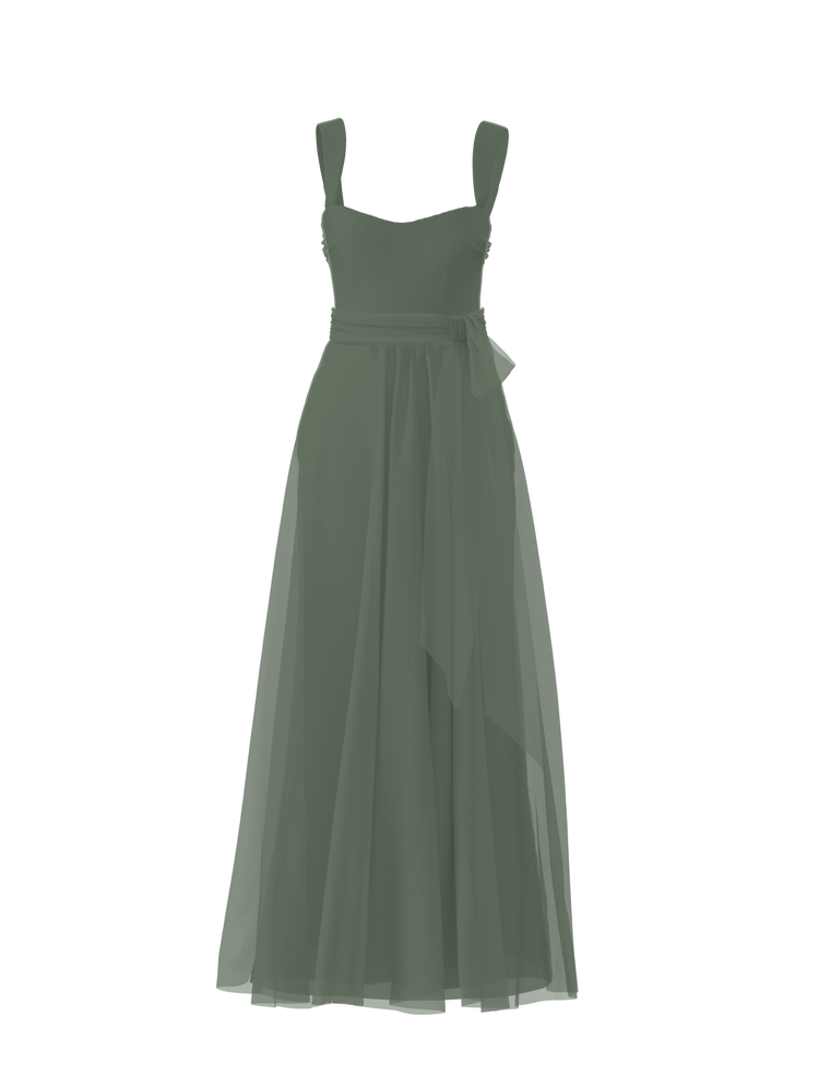 Bodice(Alexis), Skirt(Justine),Belt(Sash), olive, combo from Collection Bridesmaids by Amsale x You