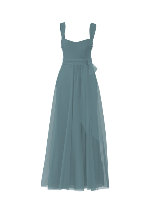 Bodice(Alexis), Skirt(Justine),Belt(Sash), teal, $270, combo from Collection Bridesmaids by Amsale x You