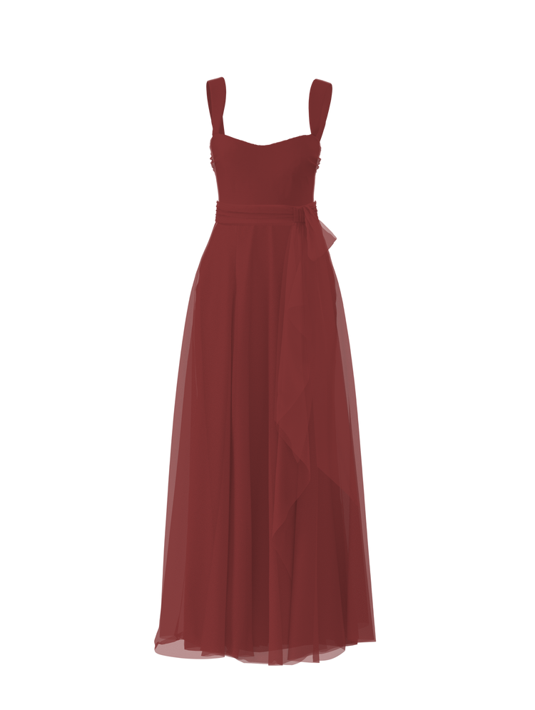 Bodice(Alexis), Skirt(Jaycie),Belt(Sash), cayenne, combo from Collection Bridesmaids by Amsale x You