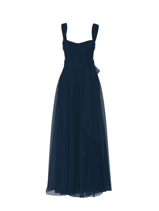 Bodice(Alexis), Skirt(Jaycie),Belt(Sash), navy, $270, combo from Collection Bridesmaids by Amsale x You