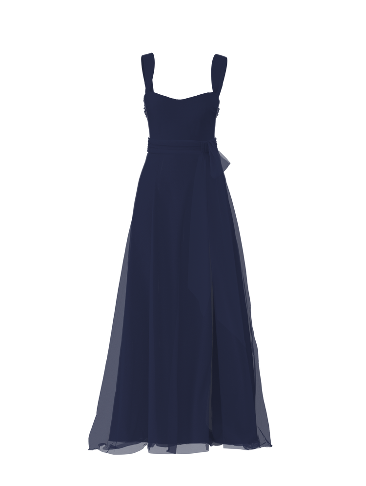 Bodice(Alexis), Skirt(Arabella),Belt(Sash), french-blue, combo from Collection Bridesmaids by Amsale x You