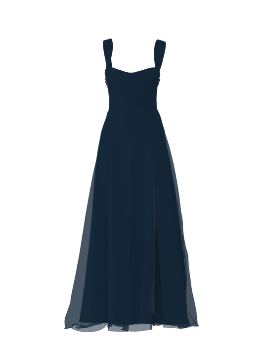 Bodice(Alexis), Skirt(Arabella), navy, $270, combo from Collection Bridesmaids by Amsale x You