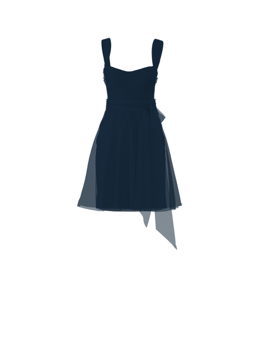 Bodice(Alexis), Skirt(Carla),Belt(Sash), navy, $270, combo from Collection Bridesmaids by Amsale x You