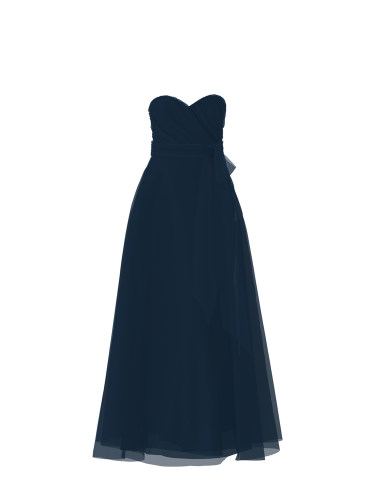 Bodice(Jaycie), Skirt(Cerisa),Belt(Sash), navy, combo from Collection Bridesmaids by Amsale x You
