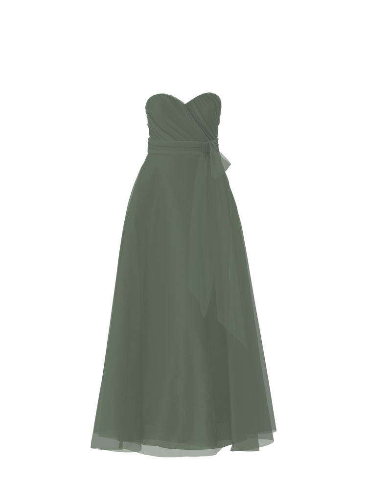 Bodice(Jaycie), Skirt(Cerisa),Belt(Sash), olive, combo from Collection Bridesmaids by Amsale x You