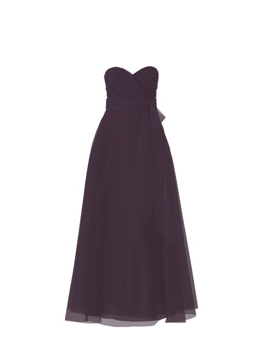 Bodice(Jaycie), Skirt(Cerisa),Belt(Sash), plum, $270, combo from Collection Bridesmaids by Amsale x You