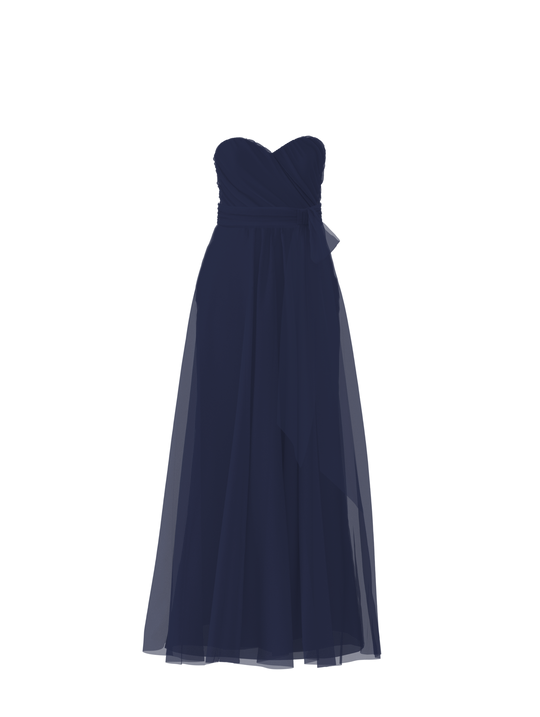 Bodice(Jaycie), Skirt(Justine),Belt(Sash), french-blue, $270, combo from Collection Bridesmaids by Amsale x You