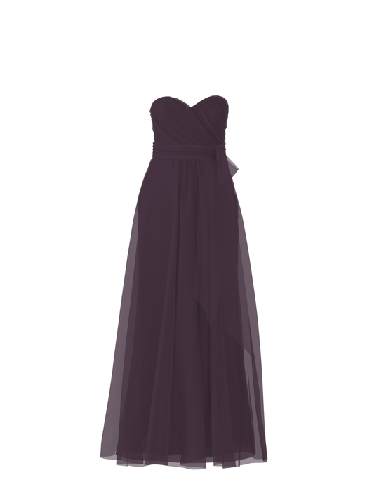 Bodice(Jaycie), Skirt(Justine),Belt(Sash), plum, $270, combo from Collection Bridesmaids by Amsale x You