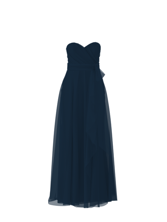 Bodice(Jaycie), Skirt(Jaycie),Belt(Sash), navy, $270, combo from Collection Bridesmaids by Amsale x You