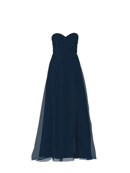 Bodice(Jaycie), Skirt(Arabella), navy, $270, combo from Collection Bridesmaids by Amsale x You