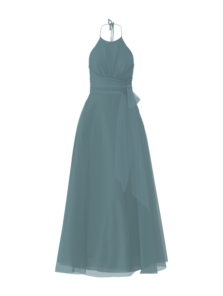 Bodice(Jayla), Skirt(Cerisa),Belt(Sash), teal, combo from Collection Bridesmaids by Amsale x You