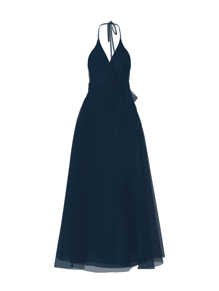 Bodice(Carmelle), Skirt(Cerisa),Belt(Sash), navy, combo from Collection Bridesmaids by Amsale x You
