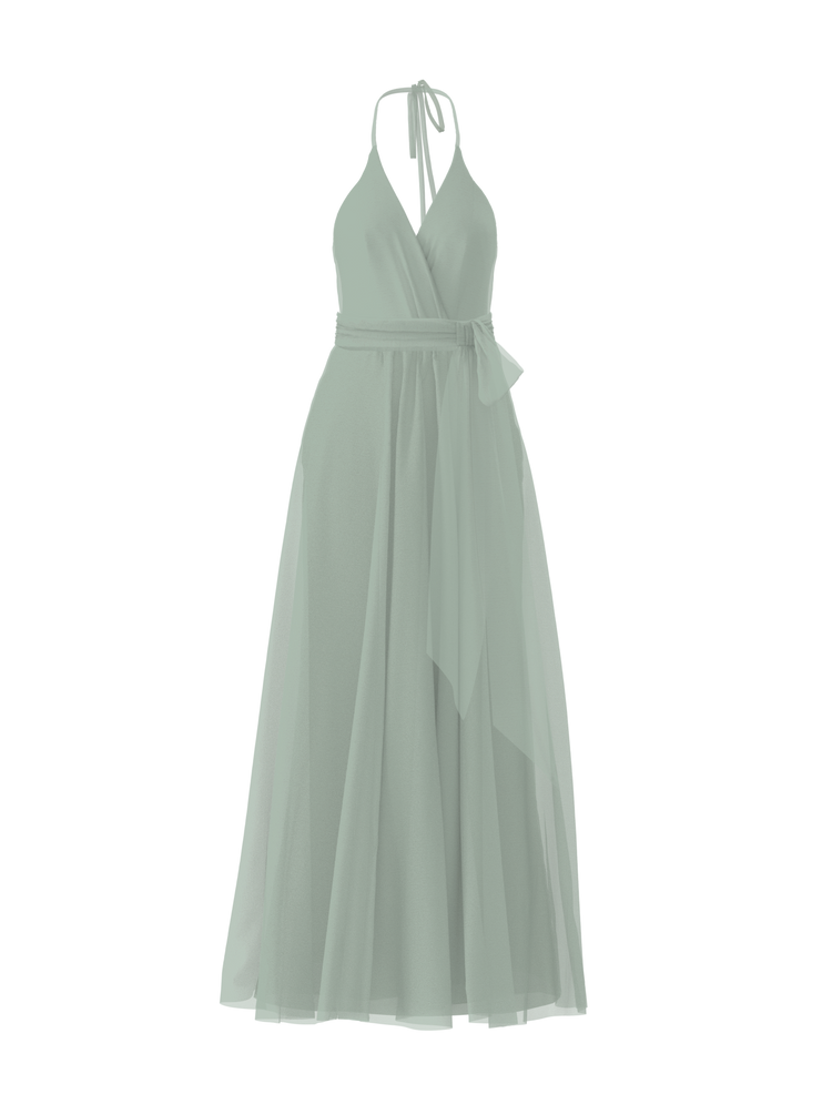 Bodice(Carmelle), Skirt(Justine),Belt(Sash), sage, combo from Collection Bridesmaids by Amsale x You