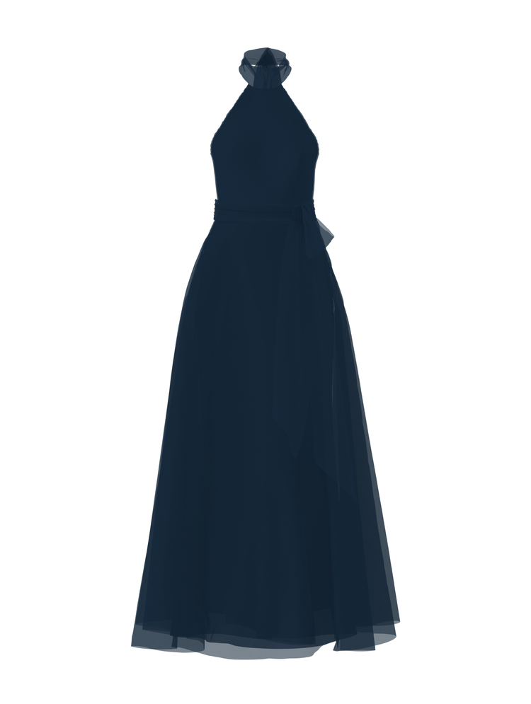 Bodice(Sophia), Skirt(Cerisa),Belt(Sash), navy, combo from Collection Bridesmaids by Amsale x You