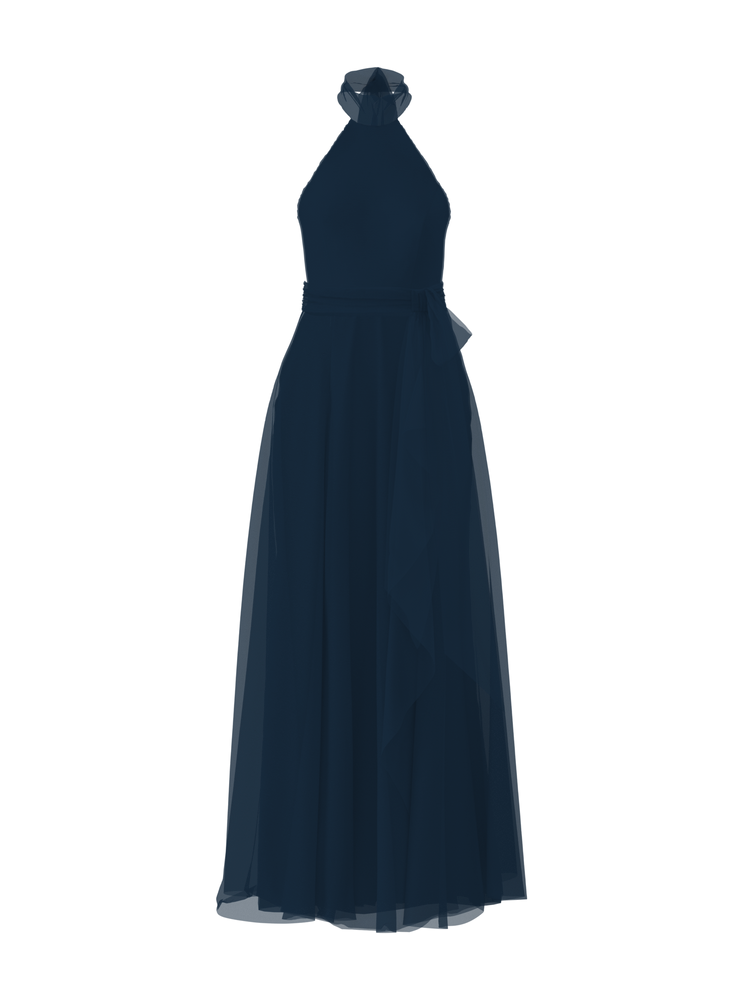 Bodice(Sophia), Skirt(Jaycie),Belt(Sash), navy, combo from Collection Bridesmaids by Amsale x You