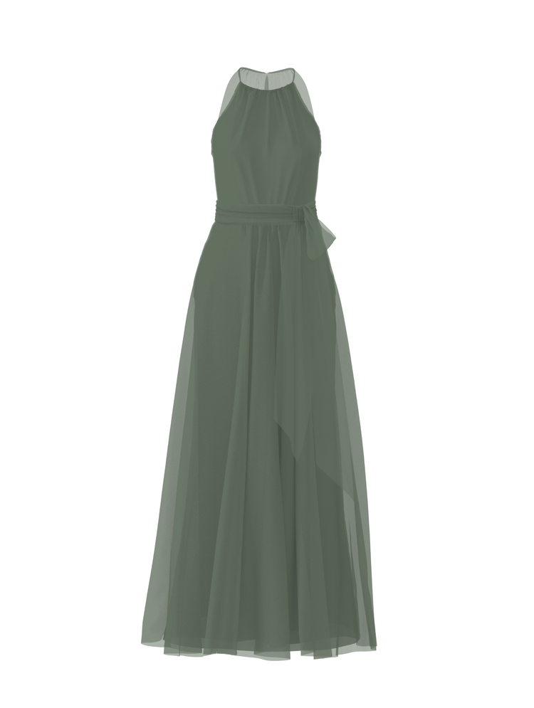 Bodice(Kyra), Skirt(Justine),Belt(Sash), olive, combo from Collection Bridesmaids by Amsale x You