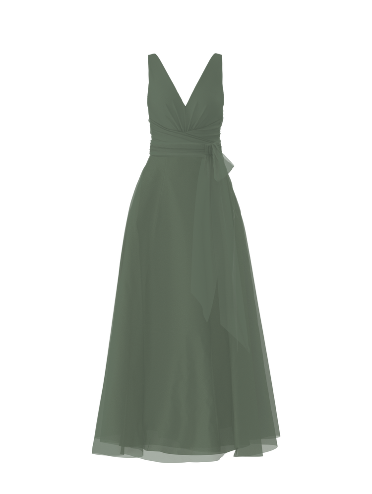 Bodice(Justine), Skirt(Cerisa),Belt(Sash), olive, combo from Collection Bridesmaids by Amsale x You
