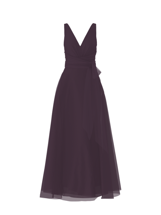 Bodice(Justine), Skirt(Cerisa),Belt(Sash), plum, $270, combo from Collection Bridesmaids by Amsale x You