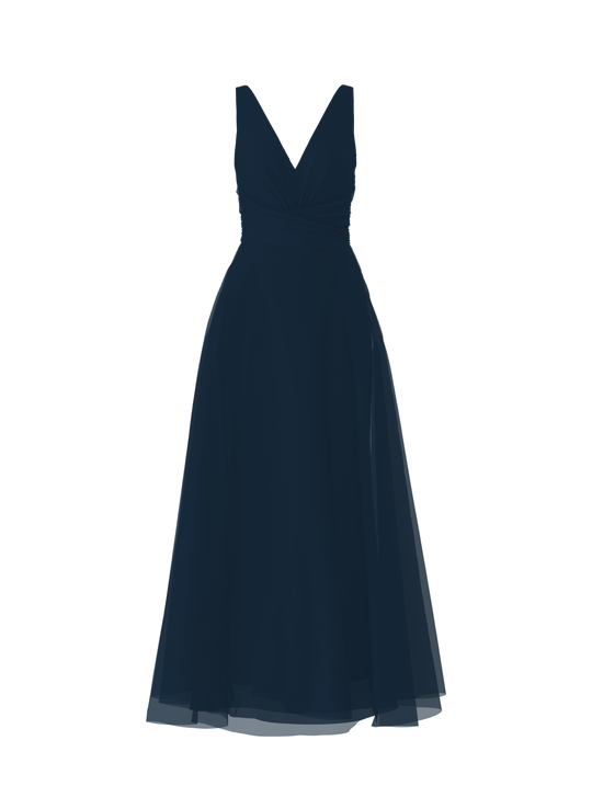 Bodice(Justine), Skirt(Cerisa), navy, $270, combo from Collection Bridesmaids by Amsale x You