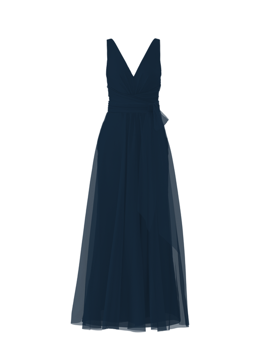 Bodice(Justine), Skirt(Justine),Belt(Sash), navy, $270, combo from Collection Bridesmaids by Amsale x You