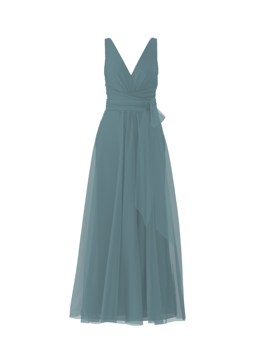 Bodice(Justine), Skirt(Justine),Belt(Sash), teal, $270, combo from Collection Bridesmaids by Amsale x You