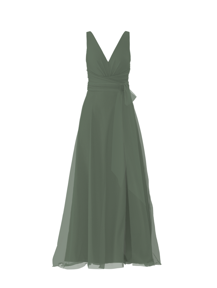 Bodice(Justine), Skirt(Arabella),Belt(Sash), olive, combo from Collection Bridesmaids by Amsale x You