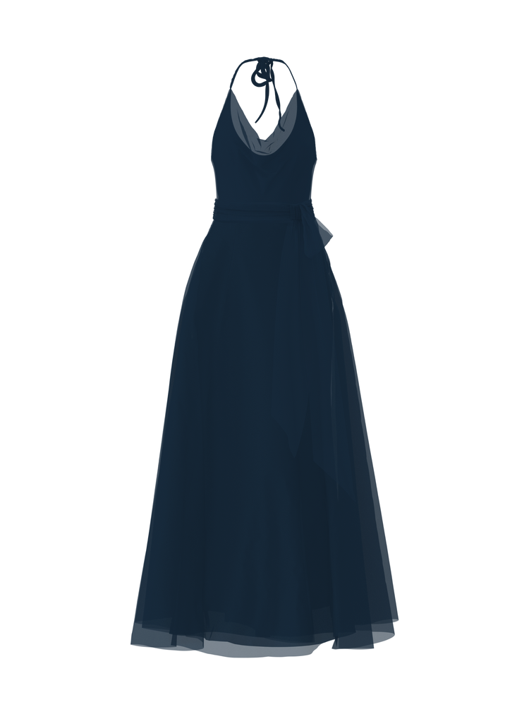 Bodice(Daryn), Skirt(Cerisa),Belt(Sash), navy, combo from Collection Bridesmaids by Amsale x You