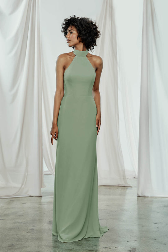 Sophia, $270, dress from Collection Bridesmaids by Amsale, Fabric: flat-chiffon